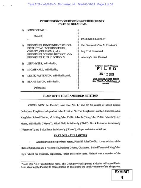 Kingfisher Football Lawsuit | PDF