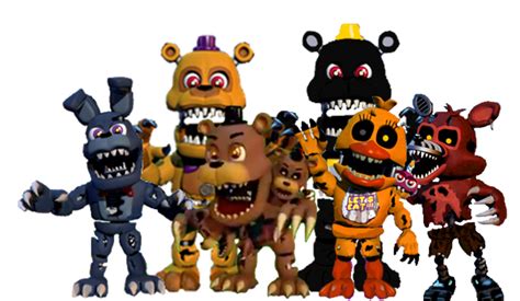 Archivo:Nightmare Animatronics.png | Wikia FNAF World Wikia español ...