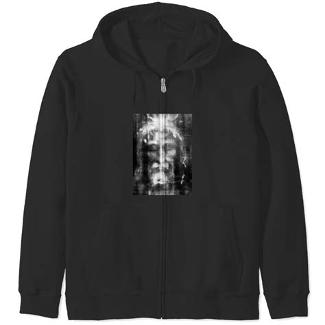 Shroud of Turin Turin Shroud Christianity Christian Icon Bible Biblical Resurrection Zip Hoodies ...