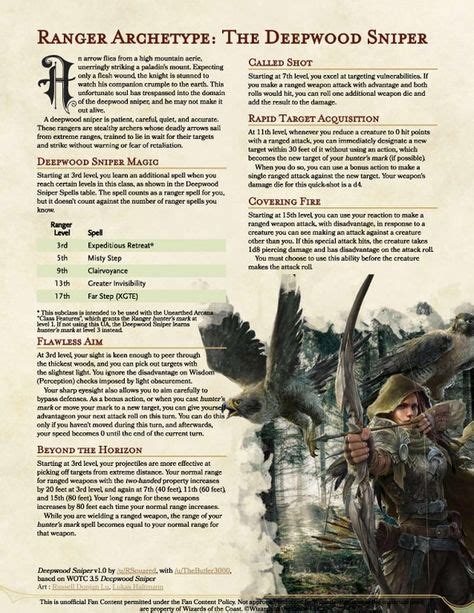 20+ 5e Ranger Archetypes ideas in 2020 | archetypes, ranger, dnd classes