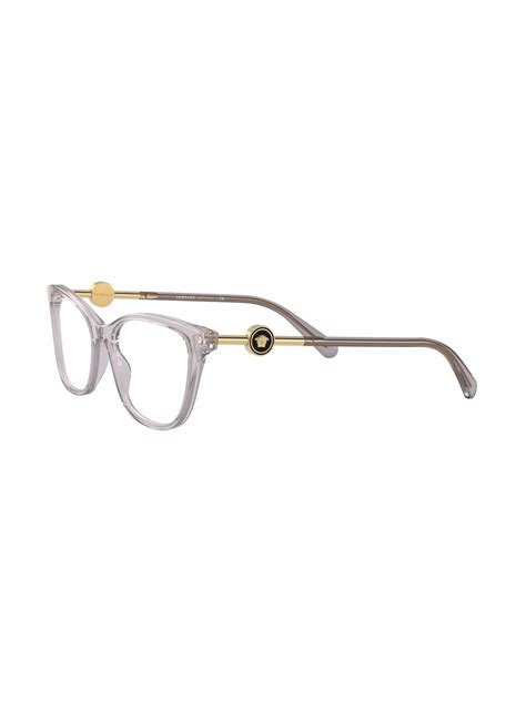 Versace Eyewear Transparent cat-eye Glasses - Farfetch