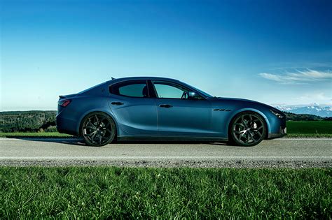 Immagini Tuning Maserati 2014 Ghibli (Novitec Tridente) Celeste