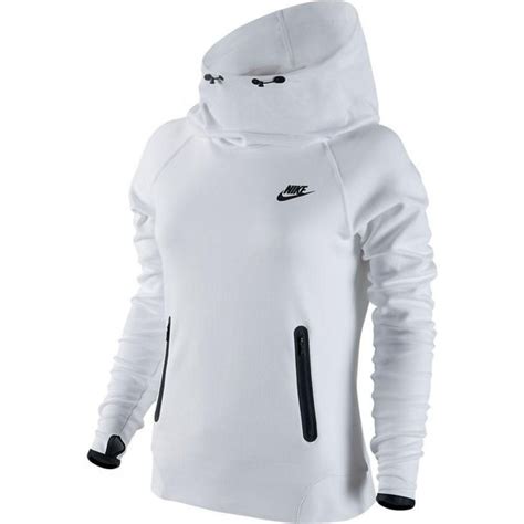 Nike Hoodie Tech Fleece White/Black Women | www.unisportstore.com