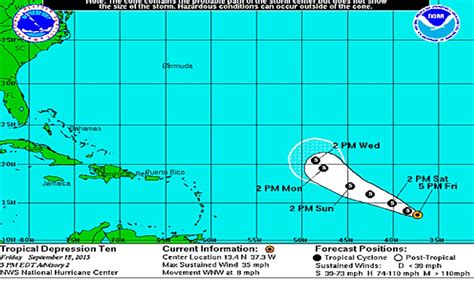 Hurricane Ida 2015 Projected Path Updated by National Hurricane Center