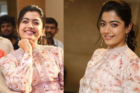 Bheeshma Movie Success Meet Rashmika Mandanna Stills