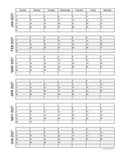 6 Month Calendar 2023 Printable - Printable Blank World