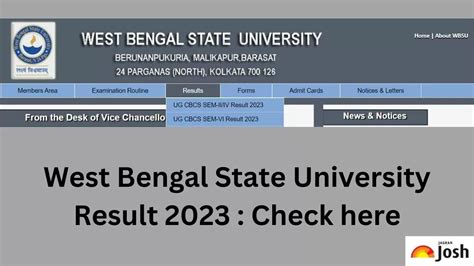 WBSU Result 2023 OUT at wbsuexams.net: Direct Link to Download UG Result