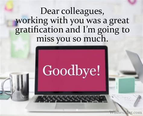 Goodbye Messages When Leaving The Company