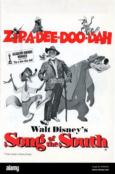 JAMES BASKETT as Uncle Remus with Br'er Rabbit and Br'er Bear in SONG OF THE SOUTH 1946 ...