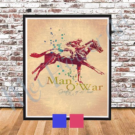 Vintage Man O' War PRINT Man of War Watercolor Style | Etsy