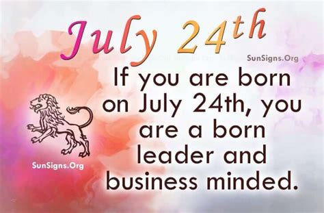 July 24 Famous Birthdays | SunSigns.Org