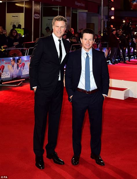 Mark Wahlberg and Will Ferrell suit up for London premiere of Daddy's ...