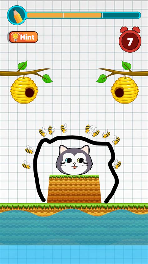 Save The Cat - Draw To Rescue Cat Escape Puzzle Game for Kids Free ...