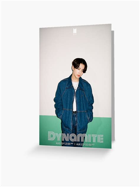 BTS Dynamite Jungkook Greeting Card | ubicaciondepersonas.cdmx.gob.mx