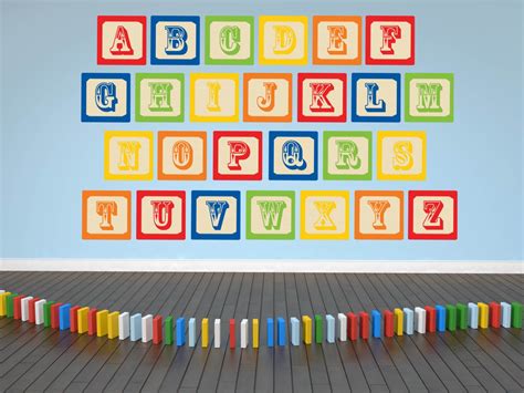 Alphabet Wall Decals ABC Wall Decals Nursery Wall Decals