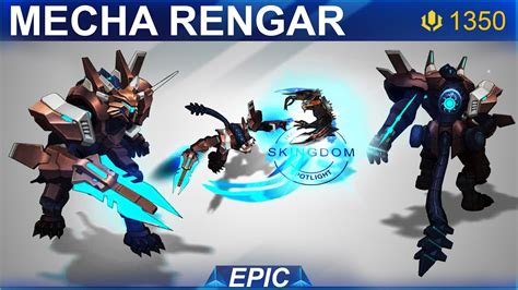 Mecha Rengar Skin Spotlight 2020 | SKingdom - League of Legends - YouTube