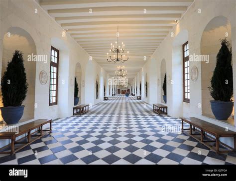 The Chateau de Chenonceau, ballroom, France Stock Photo - Alamy