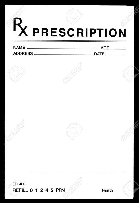 Prescription Sample Template