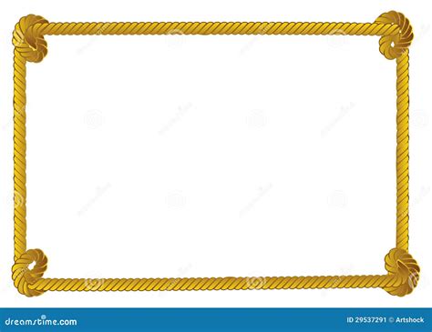 Rope border stock vector. Illustration of equipment, cartoon - 29537291