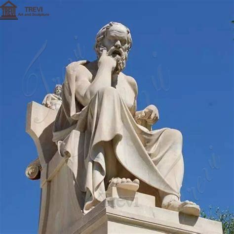 Famous Art Statue of the Ancient Greek Philosopher Socrates for Sale MOKK-224 - Trevi Marble ...