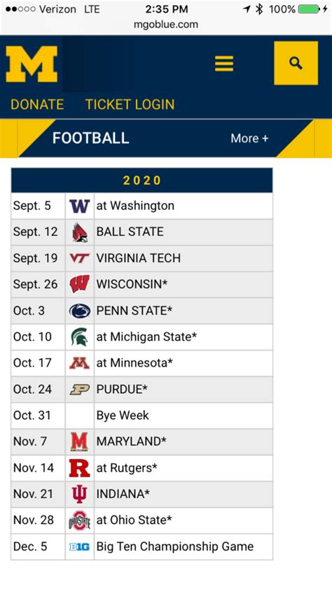 Printable Michigan Football Schedule 2021 - PrintableSchedule.net | Printable Schedule