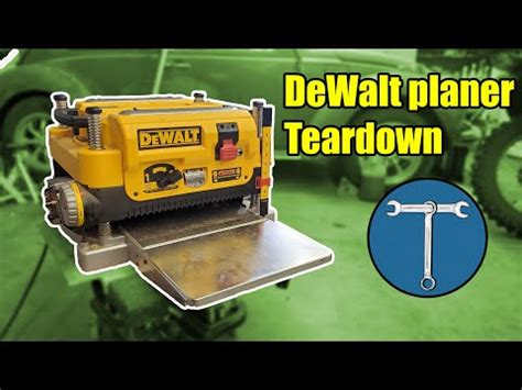 Teardown review: DeWalt DW735 wood planer. One year review of the DW735X - YouTube