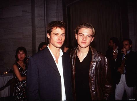 brad pitt & leonardo dicaprio | Leonardo dicaprio, Brad pitt, Young leonardo dicaprio