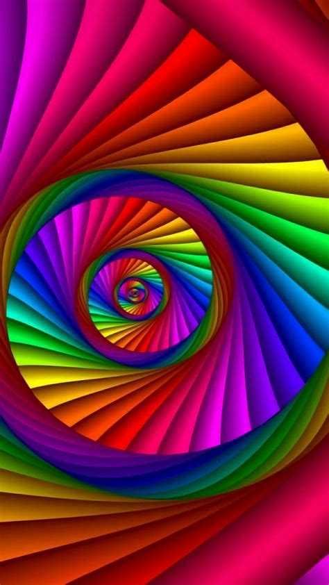 Rainbow wallpaper, Optical illusions art, Fractal art