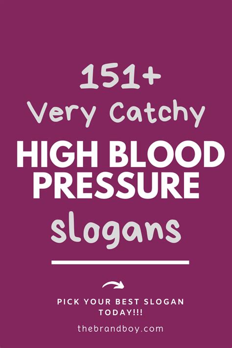 871+ Superb High Blood Pressure Slogans (Generator + Guide) | Pressure ...