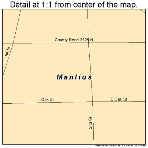 Manlius Illinois Street Map 1746422