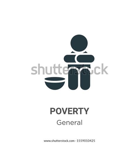 Poverty Vector Icon On White Background Stock Vector (Royalty Free) 1559010425 | Shutterstock