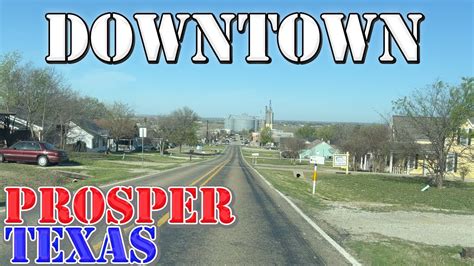 Prosper - Texas - 4K Downtown Drive - YouTube