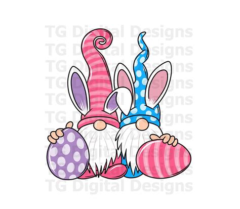 Easter Bunny Gnomes PNG Bunny Gnome Sublimation Download Easter Gnomes ...