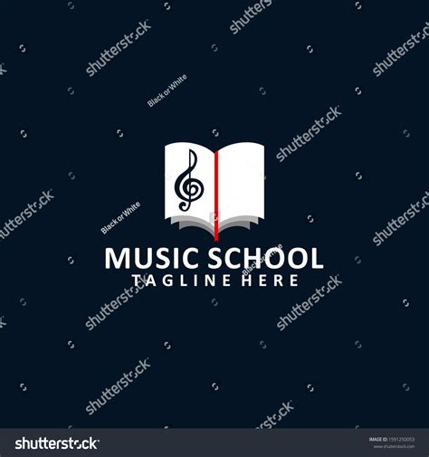 Music School Logo Design Vector Stock Vector (Royalty Free) 1591250053