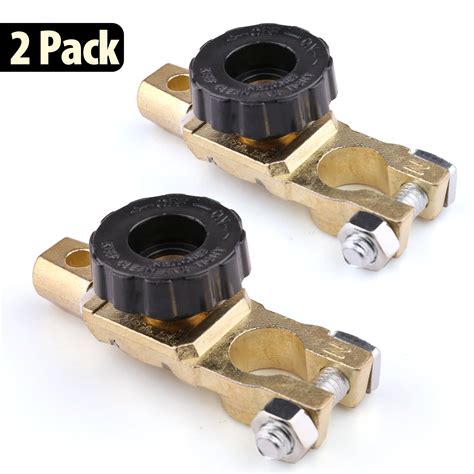 2PCS Top Post Battery Disconnect Switch for Car Boat RV ATV Auto Truck , 12V 24V Battery Cutoff ...