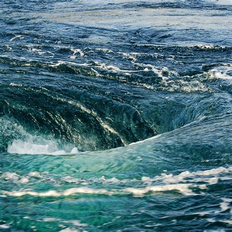 Whirlpools of the Maelstrom of Saltstraumen, Nordland, Norway Near Bodo - The largest tidal ...