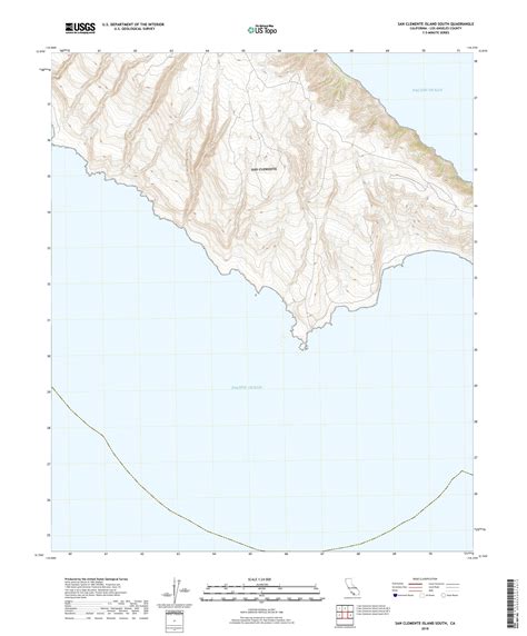 MyTopo San Clemente Island South, California USGS Quad Topo Map