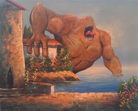 Adding Monsters to Thrift Store Paintings » TwistedSifter