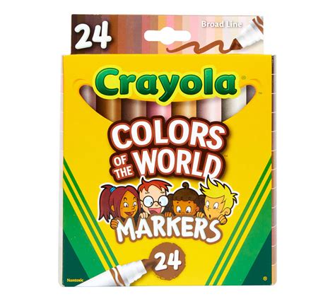 Colors of the World Washable Markers, 24 Count | Crayola.com | Crayola