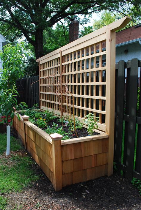 Raised planter with trellis | Field Outdoor Spaces | Flickr