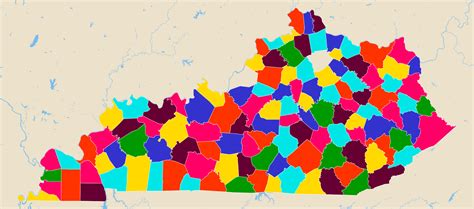 Counties in Kentucky - AtlasBig.com