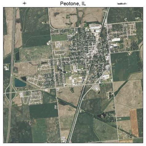 Aerial Photography Map of Peotone, IL Illinois