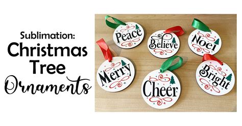 Sublimation: Christmas Tree Ornaments - Creative Fabrica