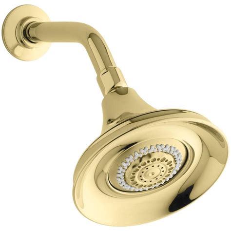 KOHLER Forte Vibrant polished brass 3-Spray Shower Head at Lowes.com