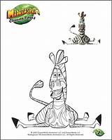 Madagascar Marty Coloring Pages sketch template
