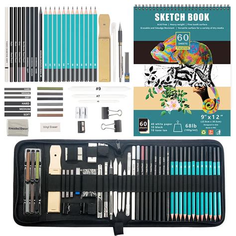 Professional Drawing 50pcs 144pcs Sketching Pencil Book Art Set Kit - Buy Kawaii Sketch Books ...