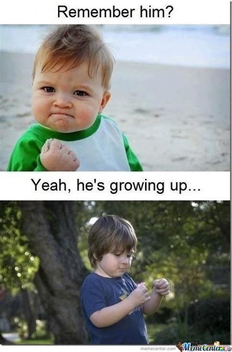 MEME BABY GROWN UP | Funny kids, Funny pictures, Success kid