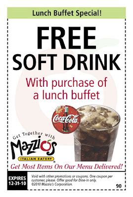 Mazzios Coupons