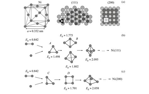 (a) Schematic representation of a face-centered cubic lattice of Ni and... | Download Scientific ...