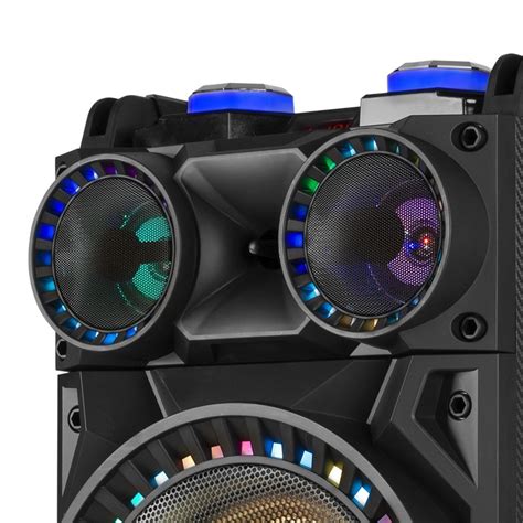 VS210 Bluetooth Disco Speaker Active Powered DJ Party Box with LED ...